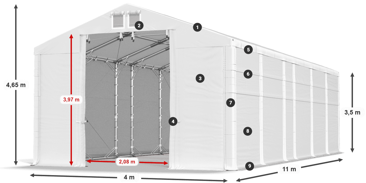 MFR 620 PVC legenda 3.5m