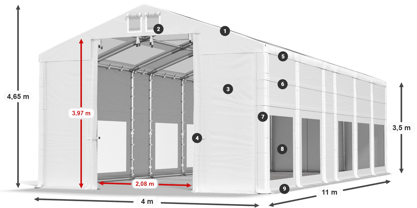 IMST 580 PVC legenda 3.5m