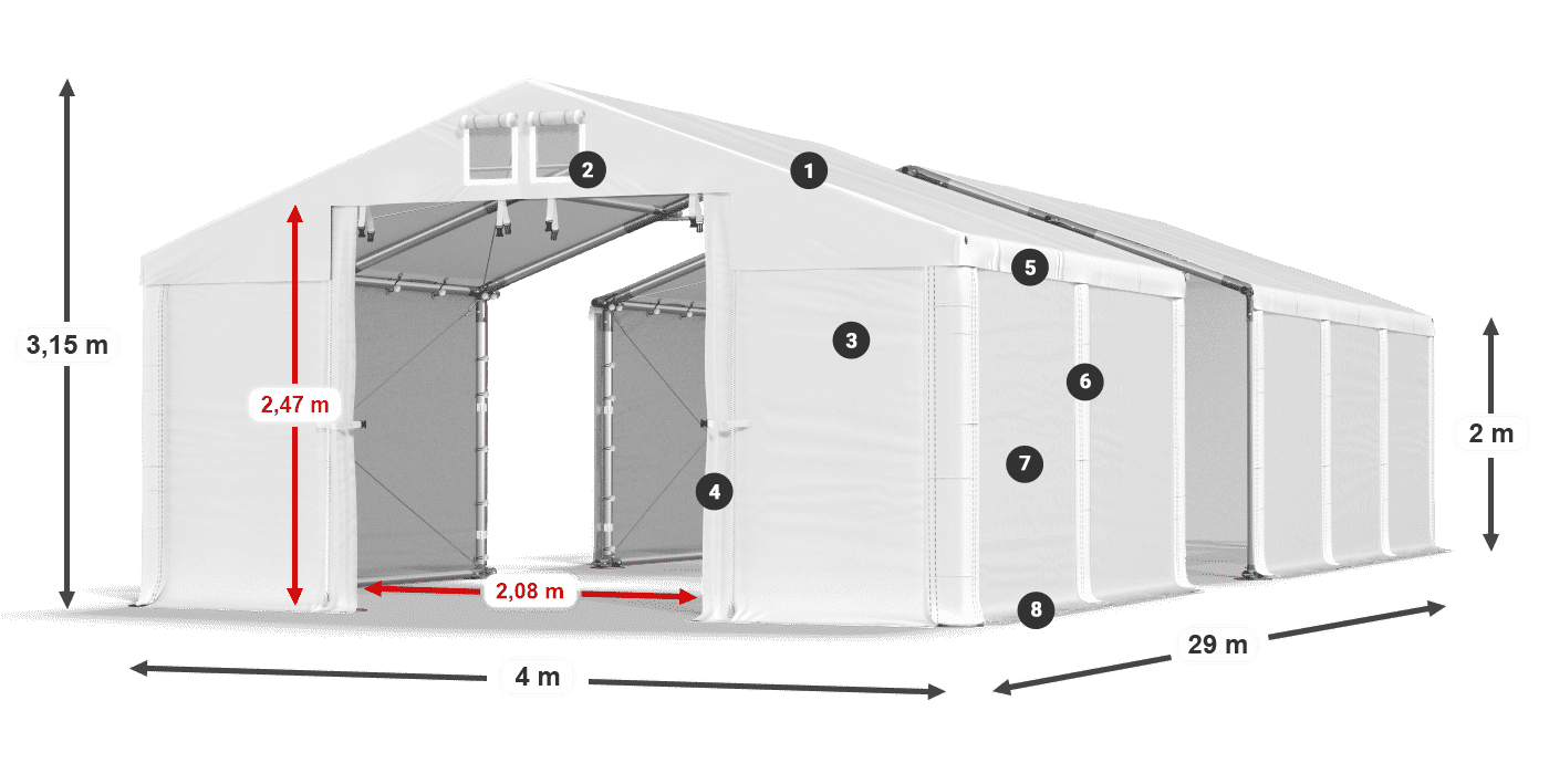 MFR 620 PVC legenda 2m