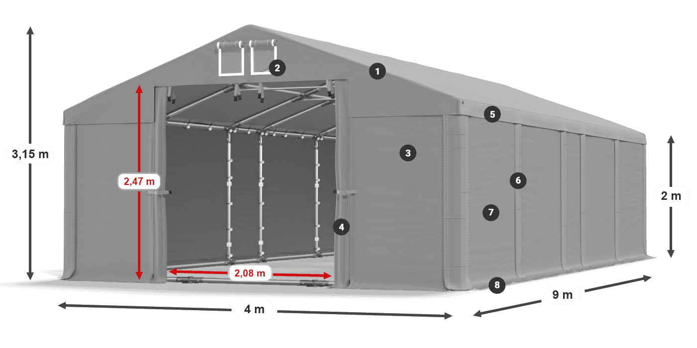 MFR 620 PVC legenda 2m