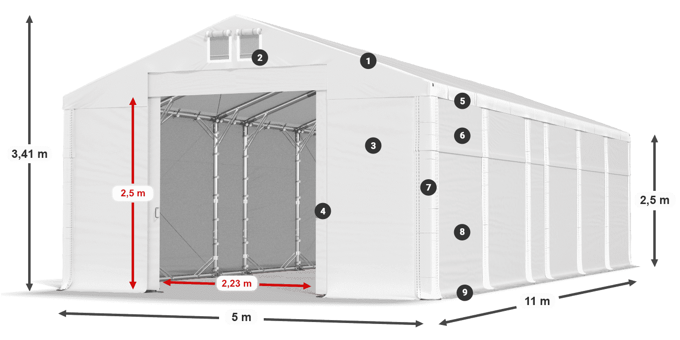 MFR 620 PVC legenda 2.5m