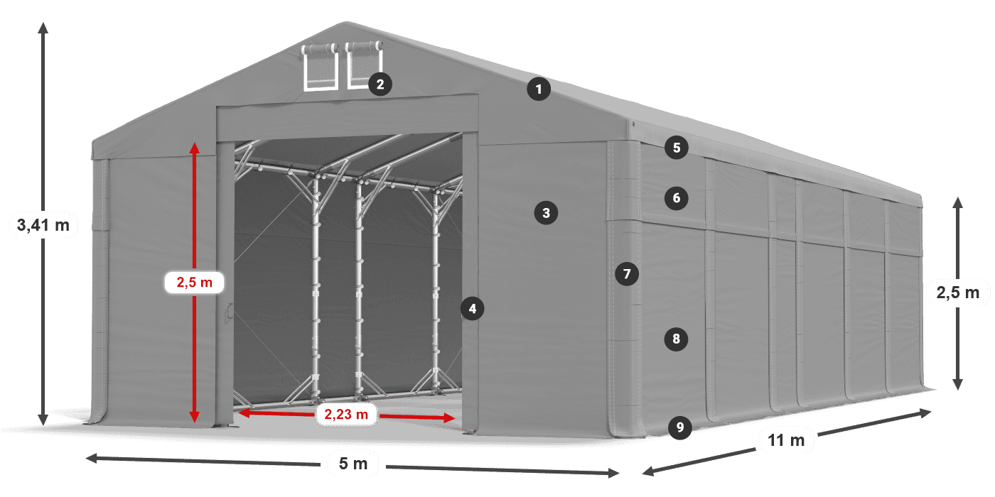 MFR 620 PVC legenda 2.5m