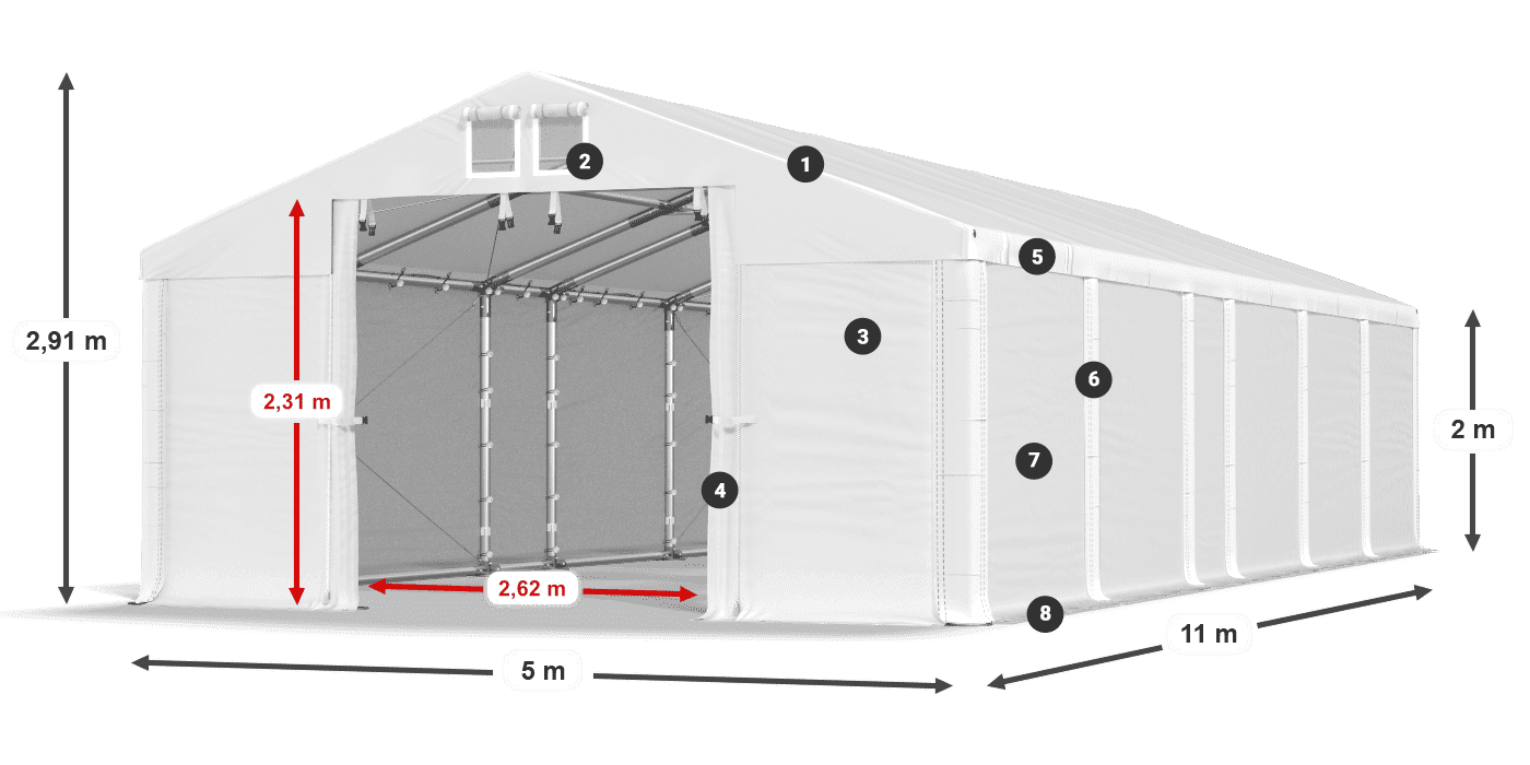 MMS 580 PVC legendă 2m