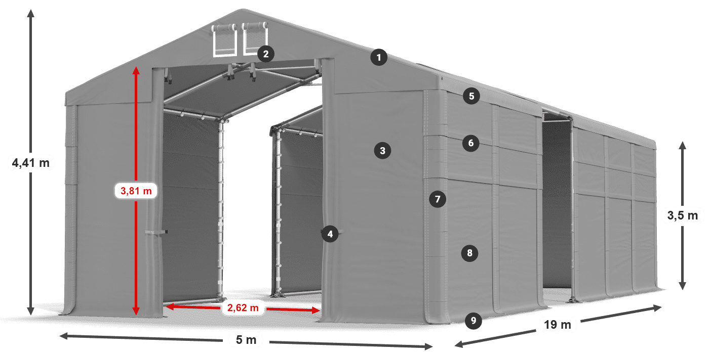 MFR 620 PVC legenda 3.5m