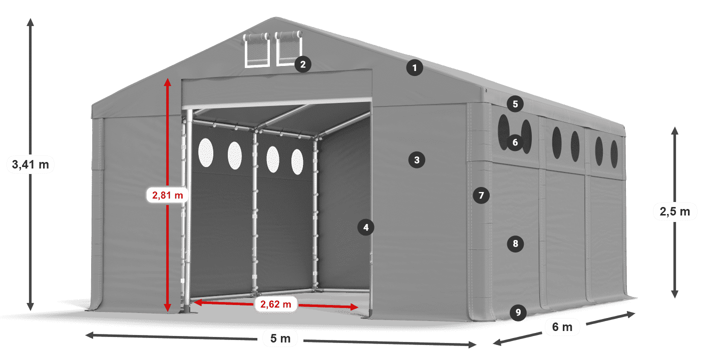 MMSO 580 PVC legenda 2.5m