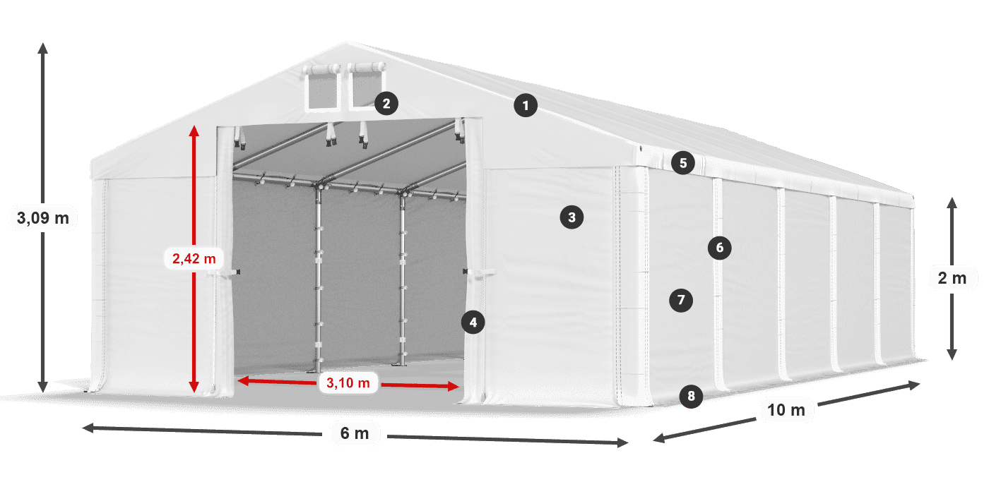 MFR 620 PVC legenda 2m