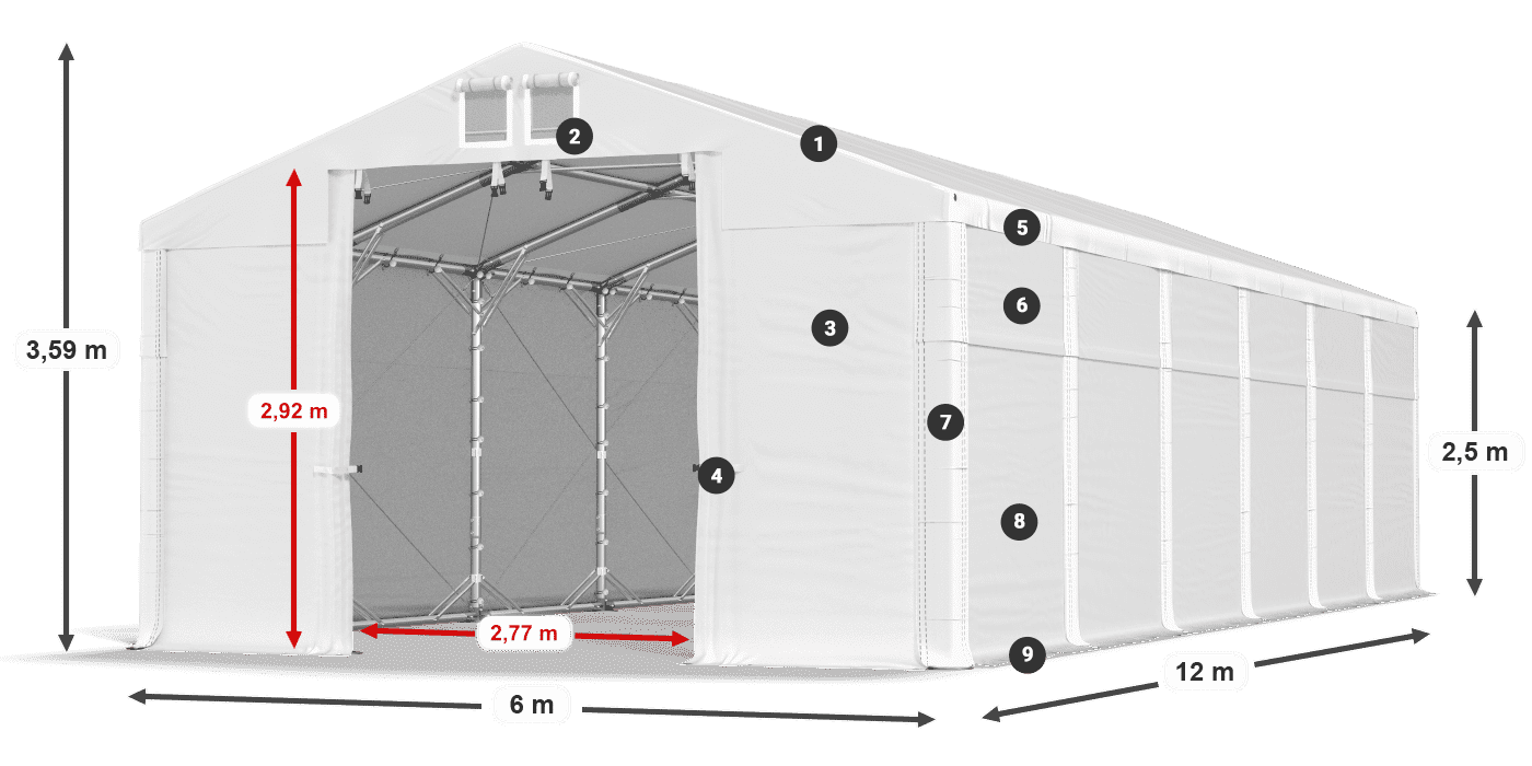 MMS 580 PVC legenda 2.5m