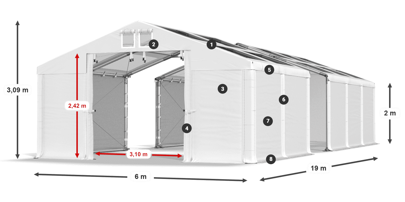 MMST 580 PVC legendă 2m