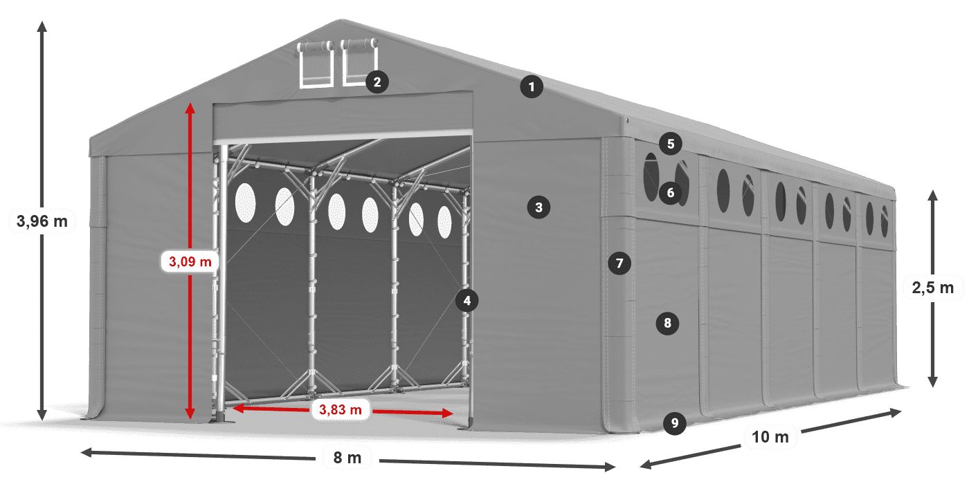 MFRO 620 PVC legenda 2.5m