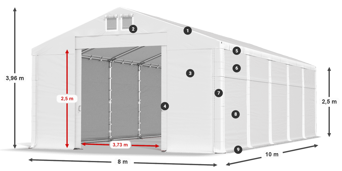 MFR 620 PVC legenda 2.5m