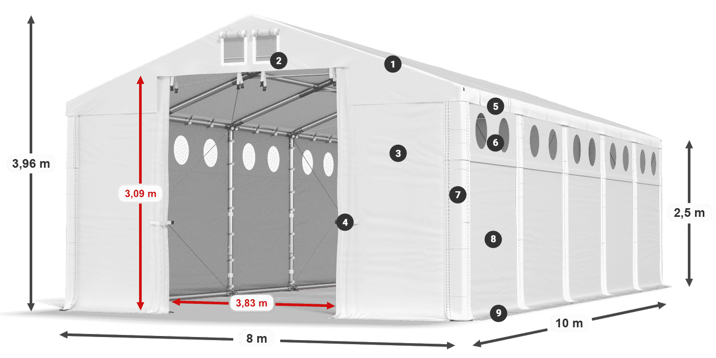 MFRO 620 PVC legenda 2.5m