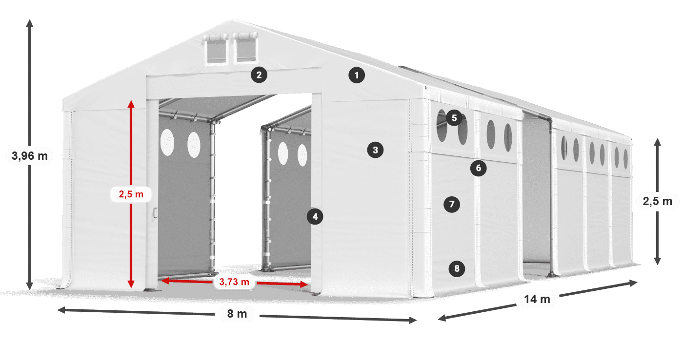 MMSO 580 PVC legenda 2.5m